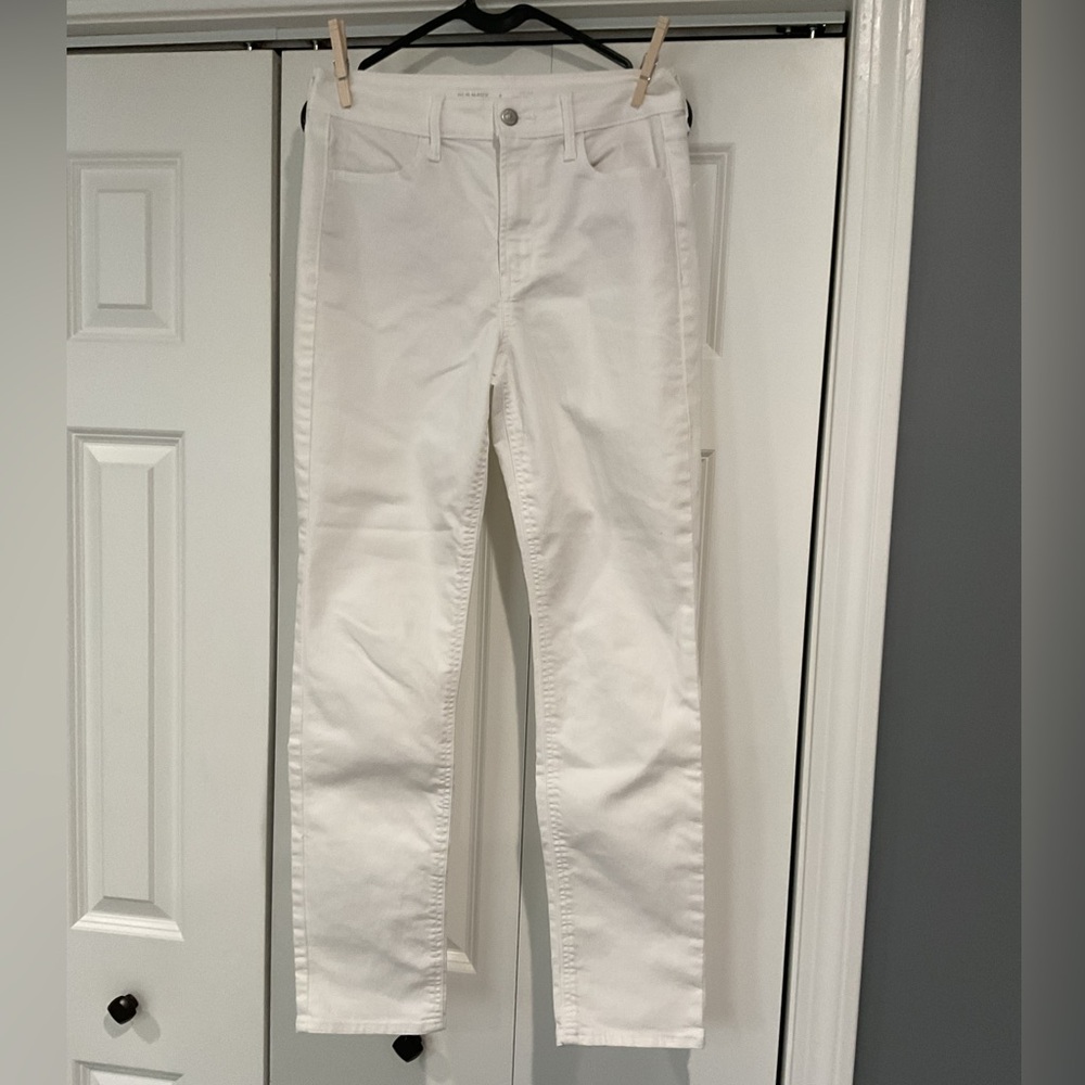 Old Navy Wow White High Waist Straight Jeans